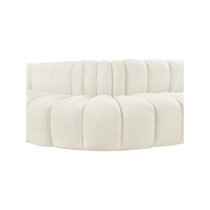 Arc Cream Velvet Modular Sofa