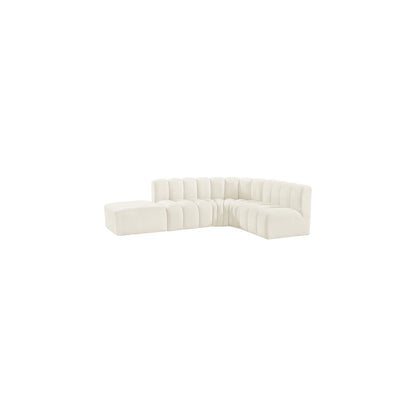 Arc Cream Velvet Modular Sofa