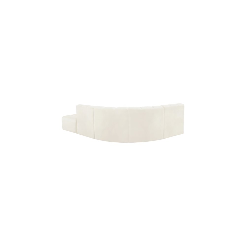 Arc Cream Velvet Modular Sofa