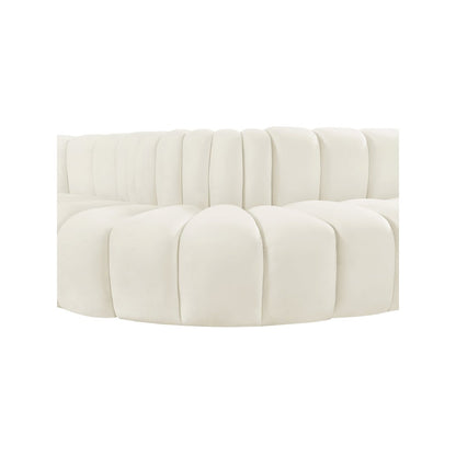 Arc Cream Velvet Modular Sofa