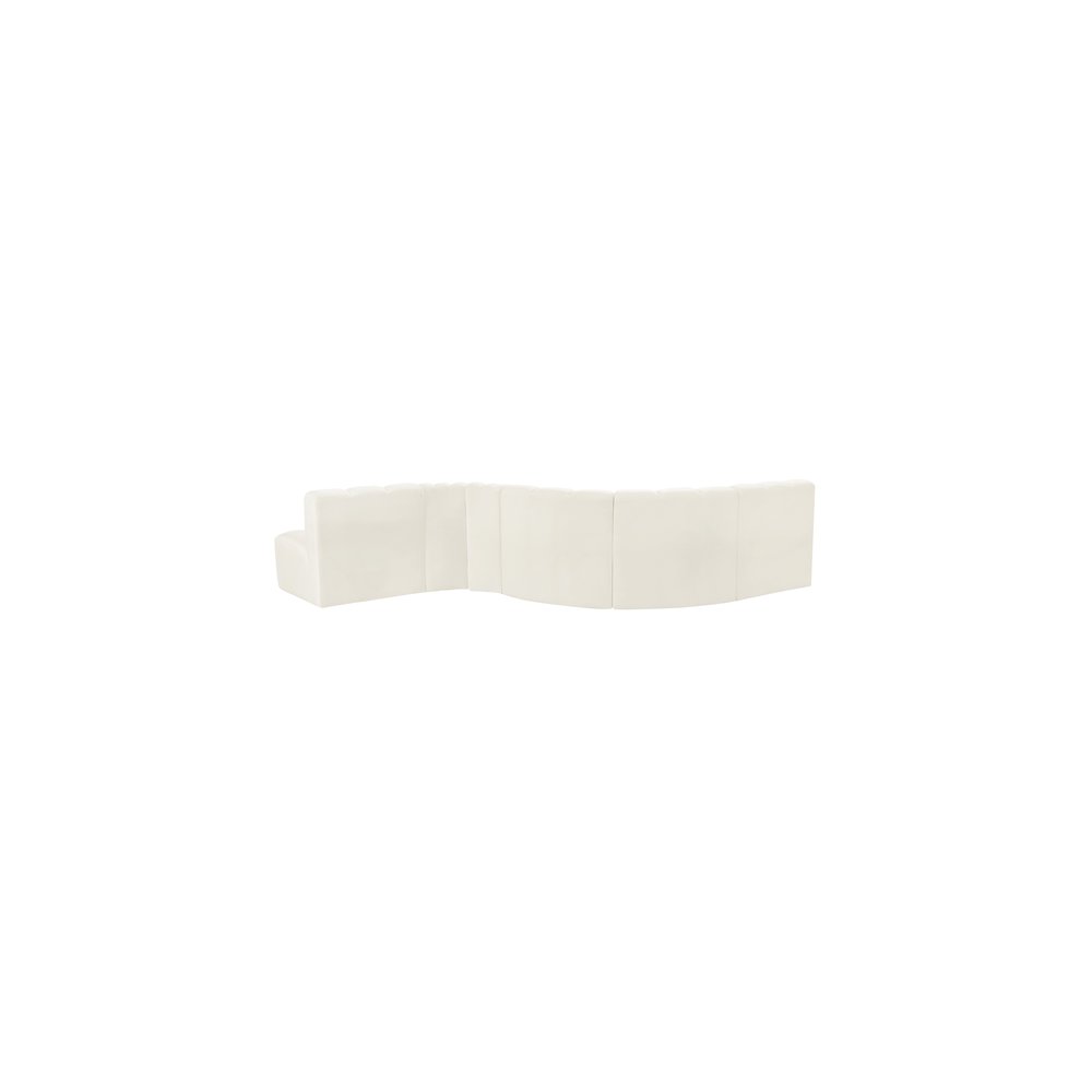 Arc Cream Velvet Modular Sofa