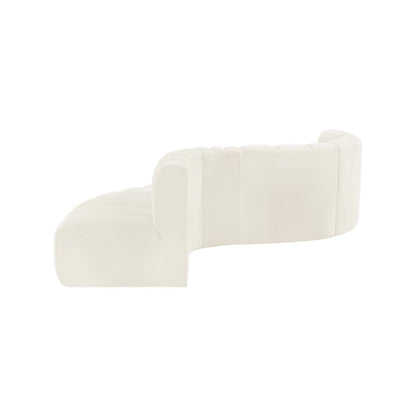 Arc Cream Velvet Modular Sofa