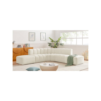 Arc Cream Velvet Modular Sofa