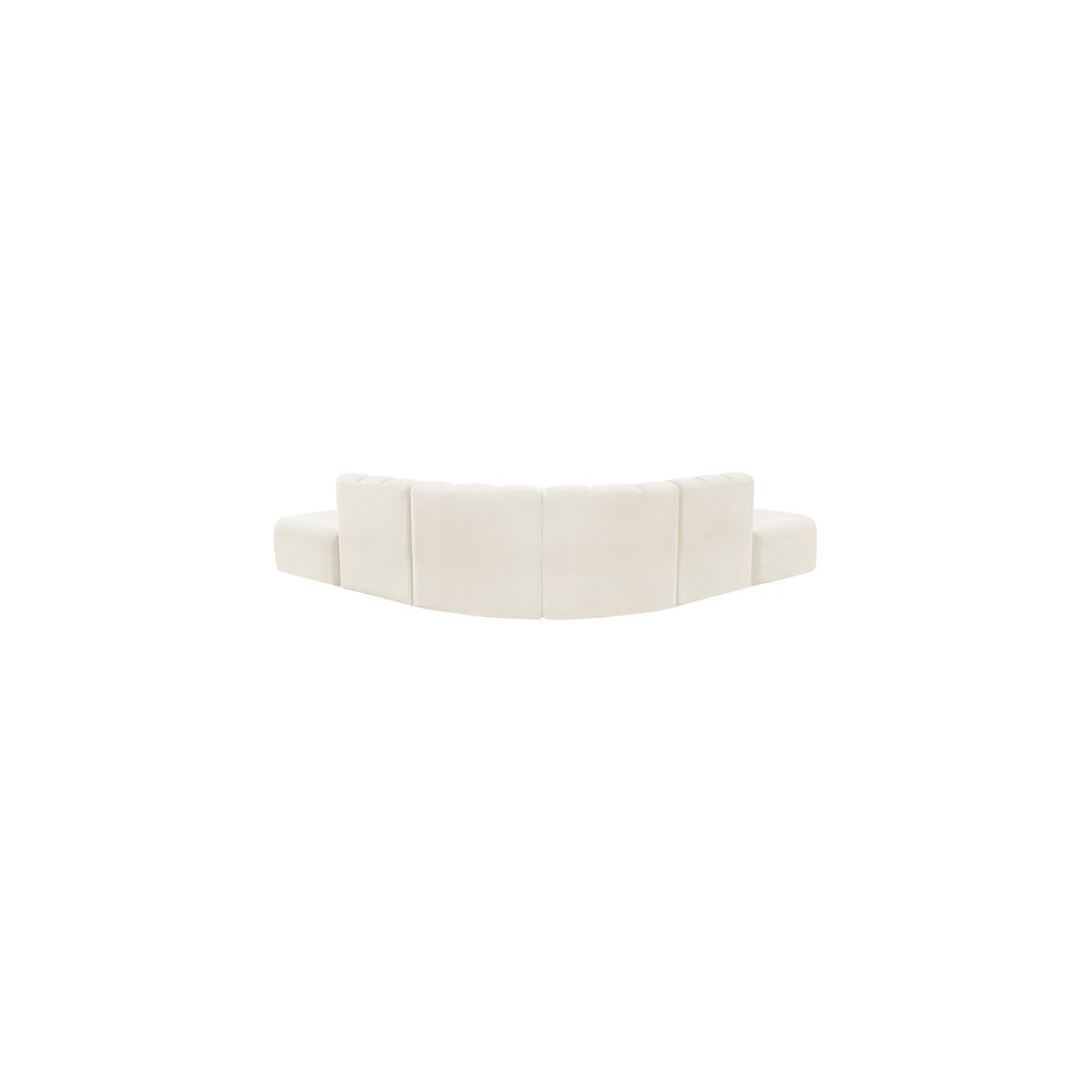Arc Cream Velvet Modular Sofa