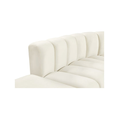 Arc Cream Velvet Modular Sofa