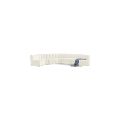 Arc Cream Velvet Modular Sofa
