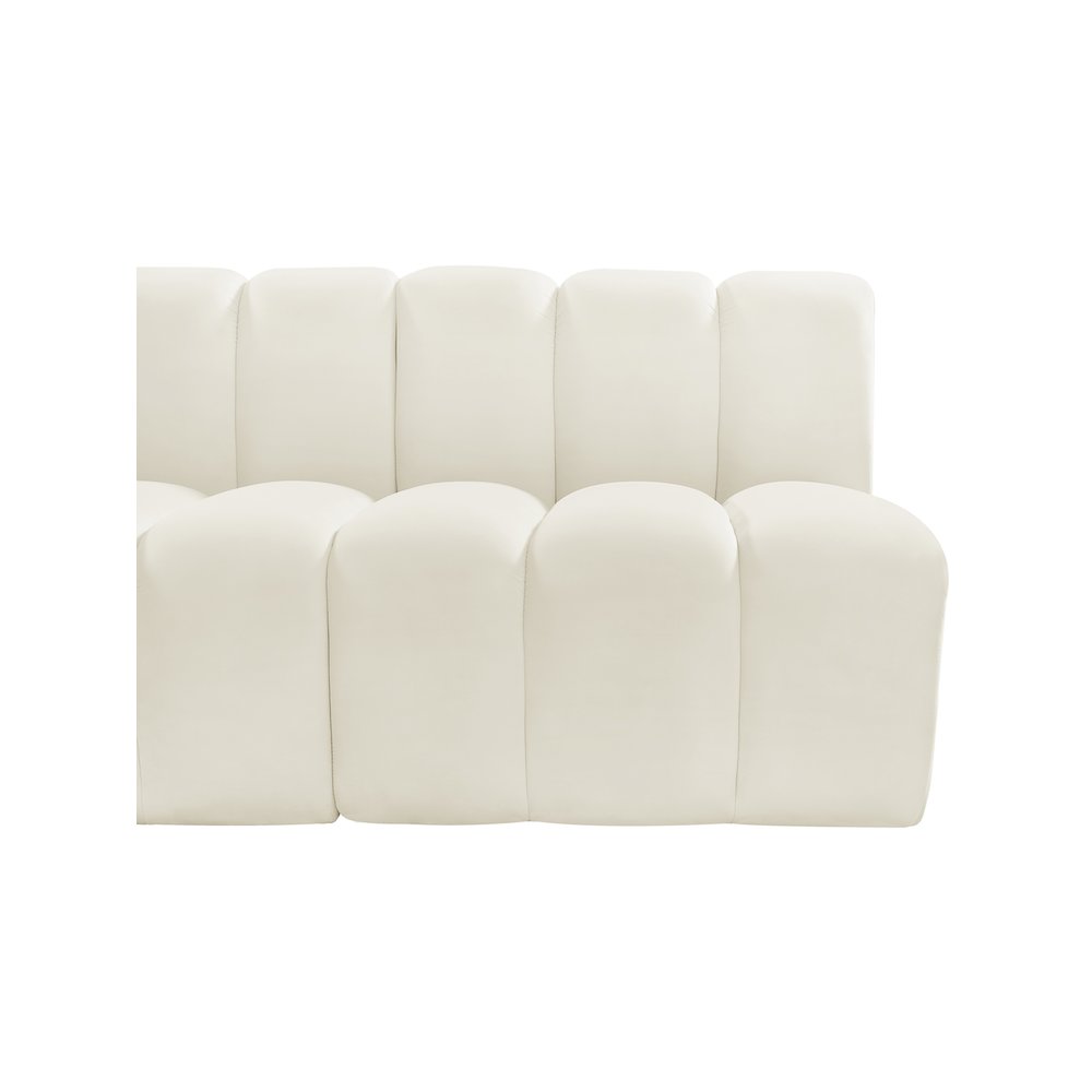 Arc Cream Velvet Modular Sofa