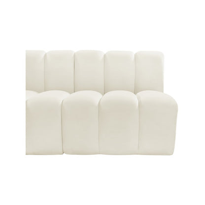 Arc Cream Velvet Modular Sofa