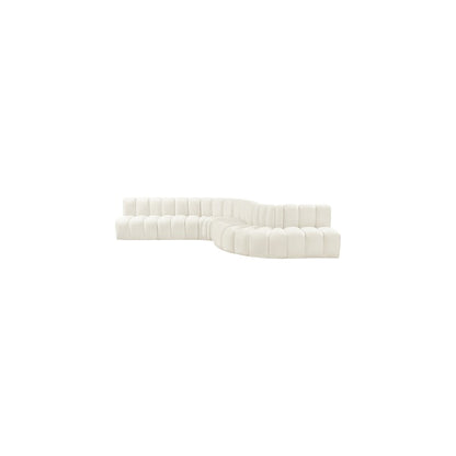 Arc Cream Velvet Modular Sofa