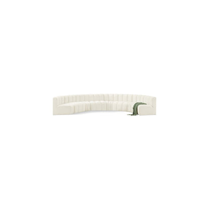 Arc Cream Velvet Modular Sofa