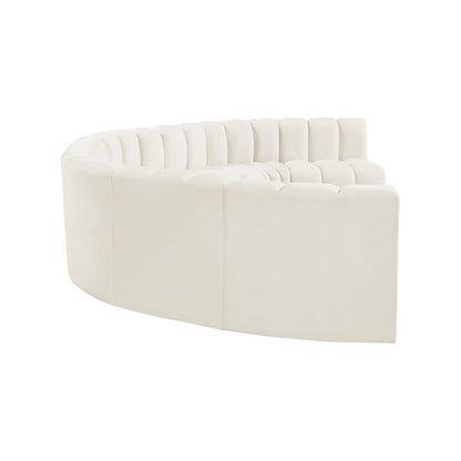 Arc Cream Velvet Modular Sofa