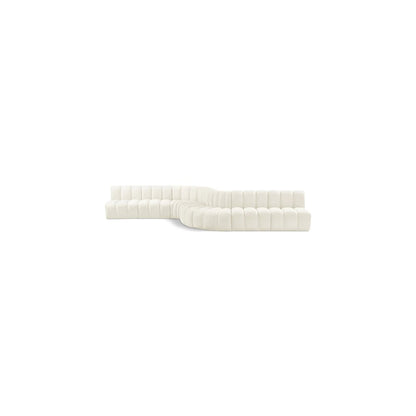 Arc Cream Velvet Modular Sofa