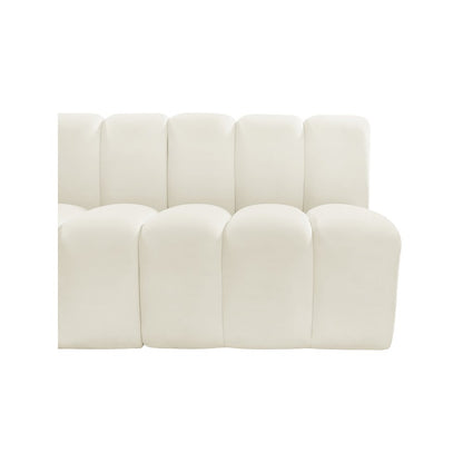 Arc Cream Velvet Modular Sofa