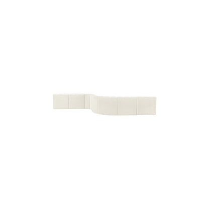 Arc Cream Velvet Modular Sofa