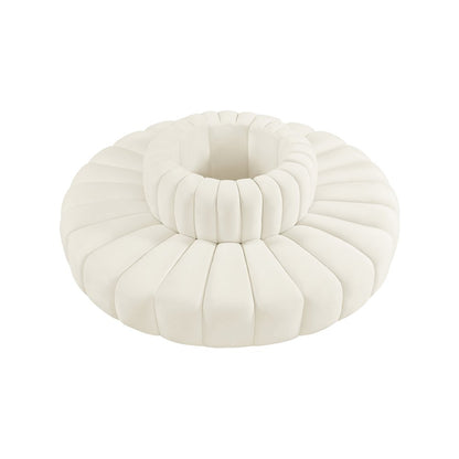 Arc Cream Velvet Modular Sofa