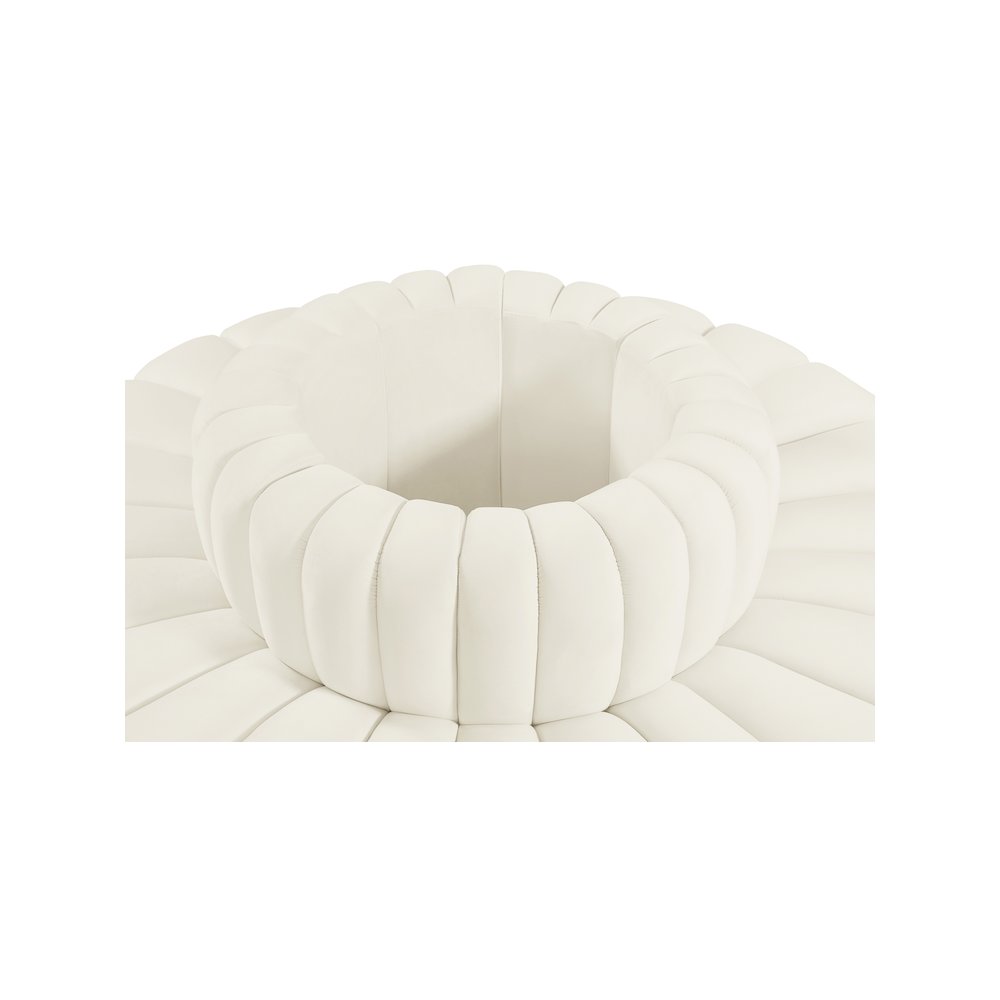 Arc Cream Velvet Modular Sofa