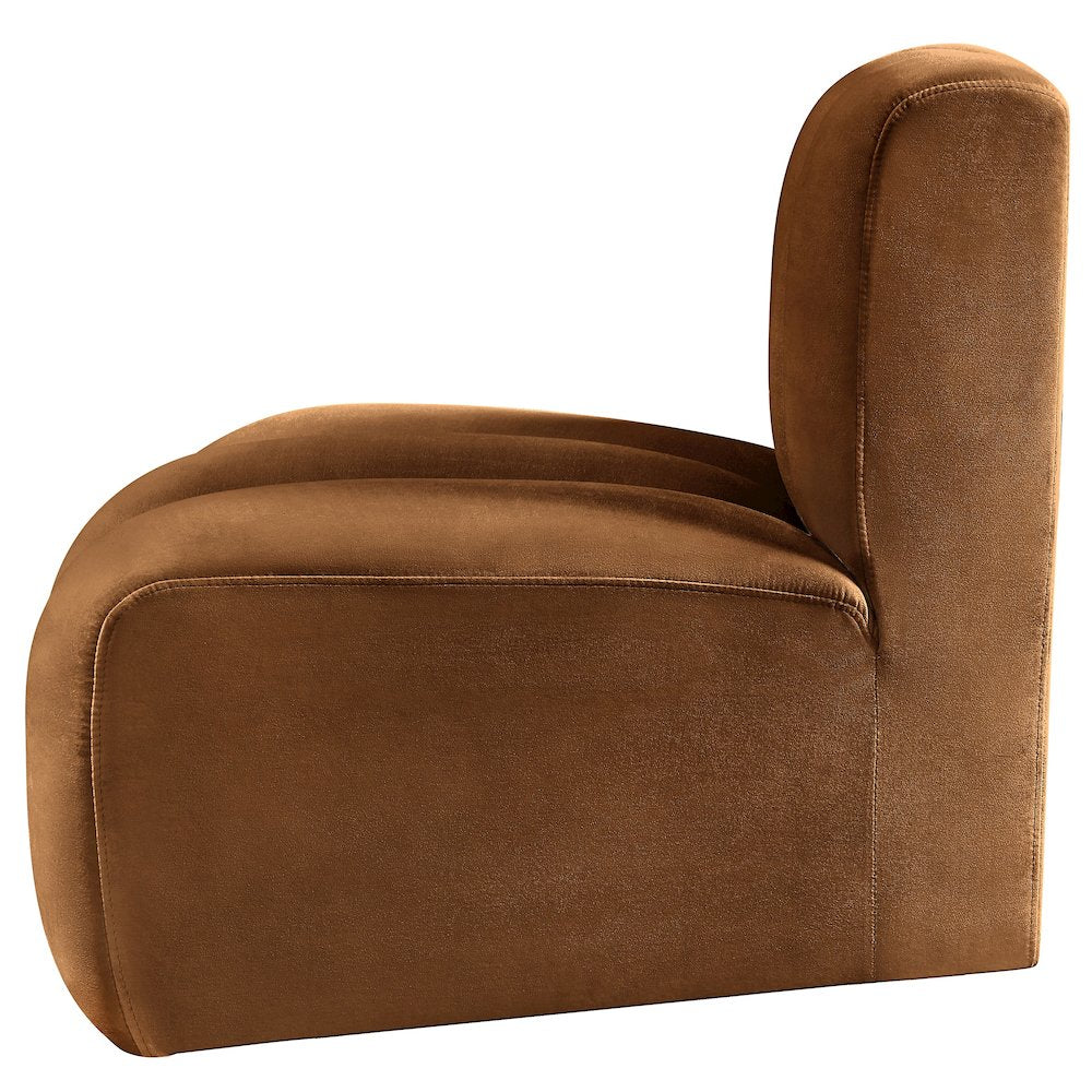 Arc Saddle Velvet Reverse Corner