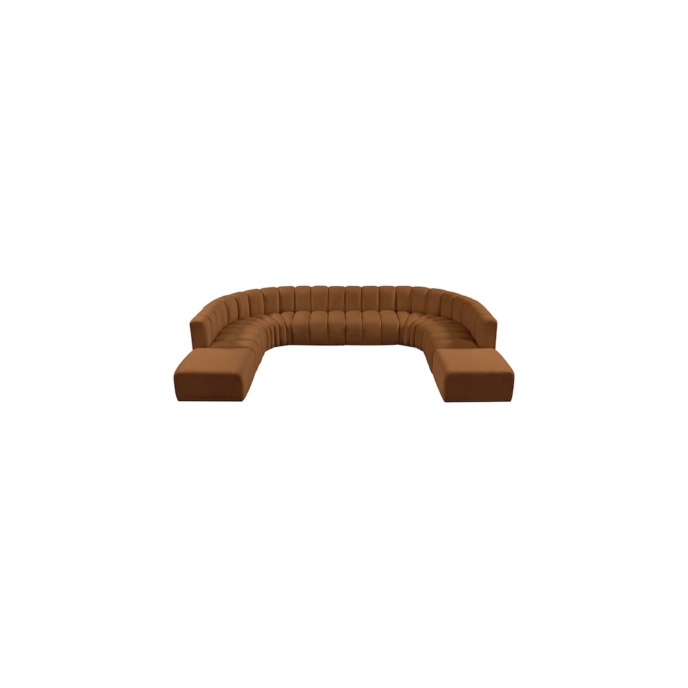Arc Saddle Velvet Modular Sofa