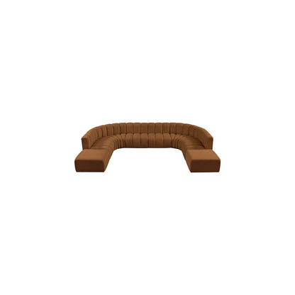 Arc Saddle Velvet Modular Sofa