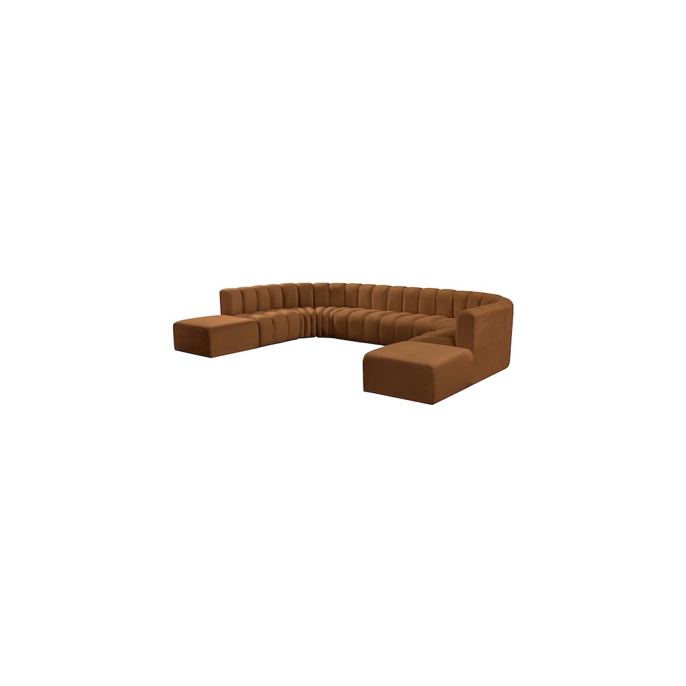 Arc Saddle Velvet Modular Sofa