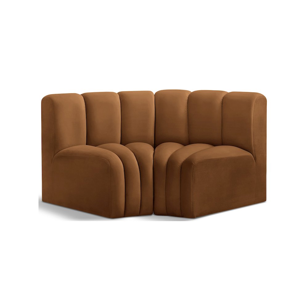 Arc Saddle Velvet Modular Sofa