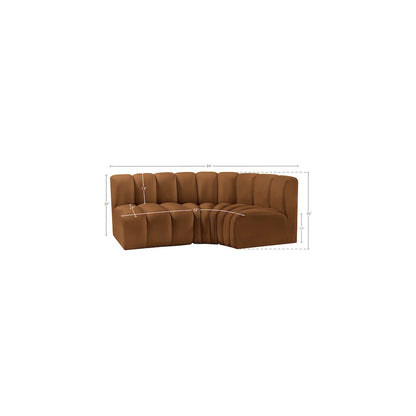 Arc Saddle Velvet Modular Sofa