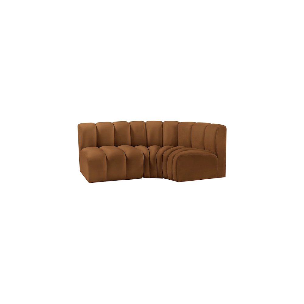 Arc Saddle Velvet Modular Sofa