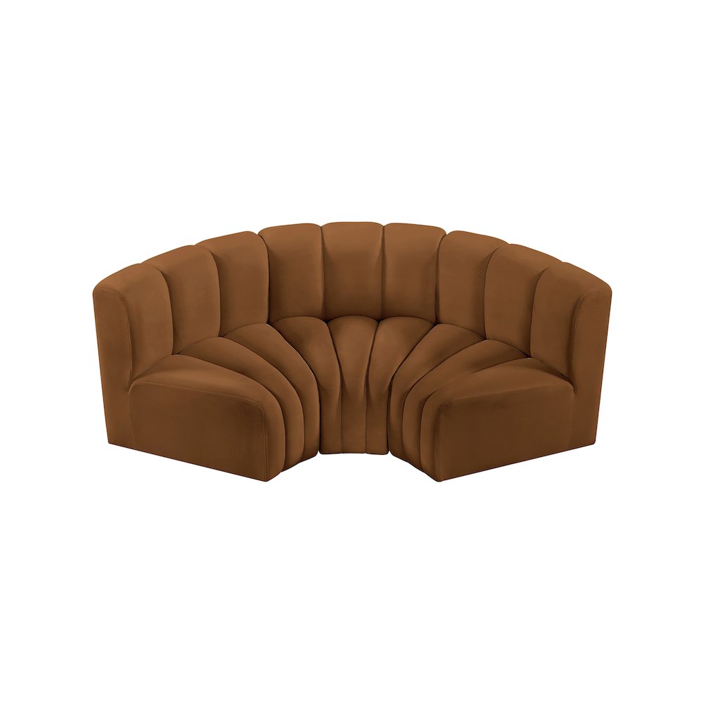 Arc Saddle Velvet Modular Sofa