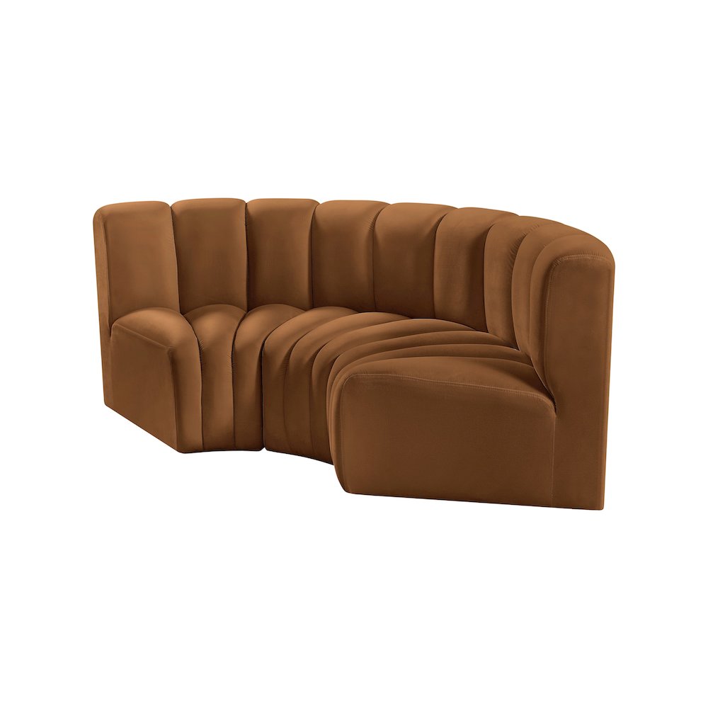 Arc Saddle Velvet Modular Sofa