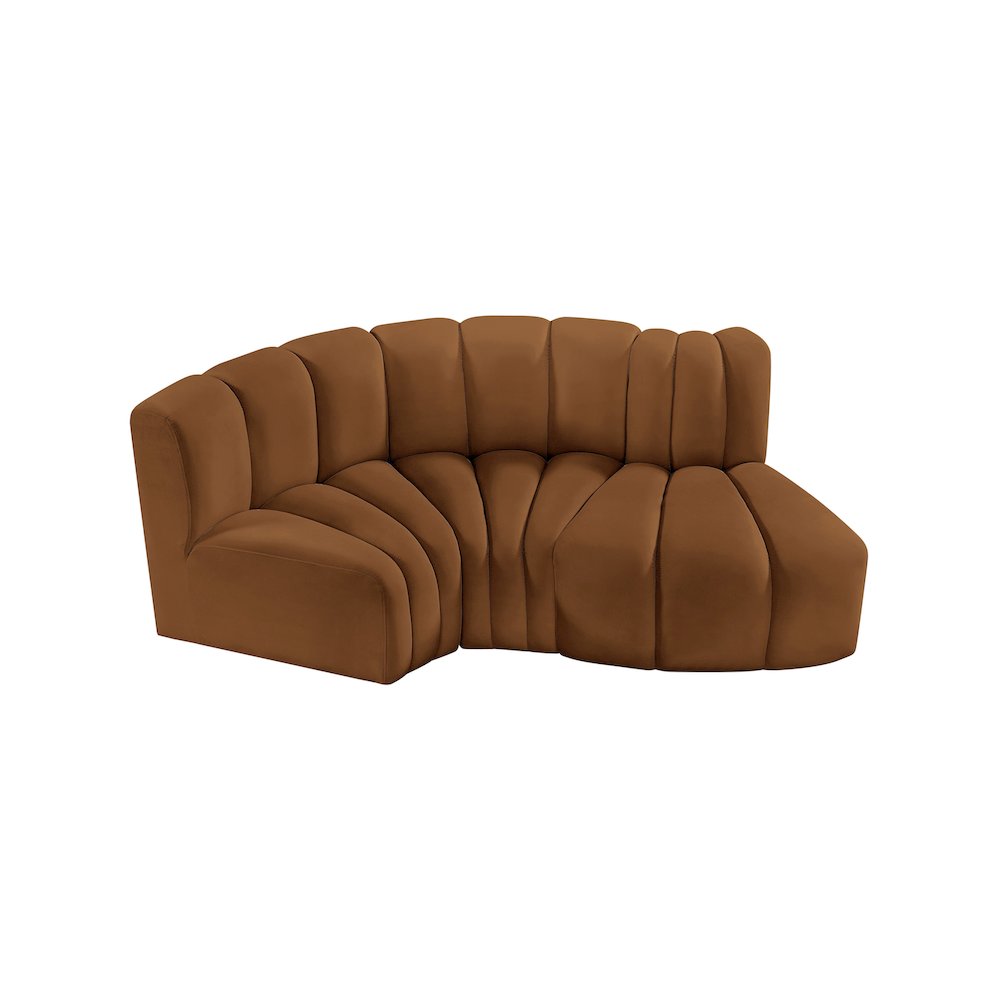 Arc Saddle Velvet Modular Sofa