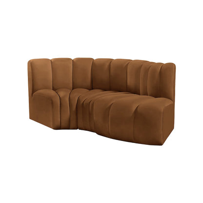 Arc Saddle Velvet Modular Sofa