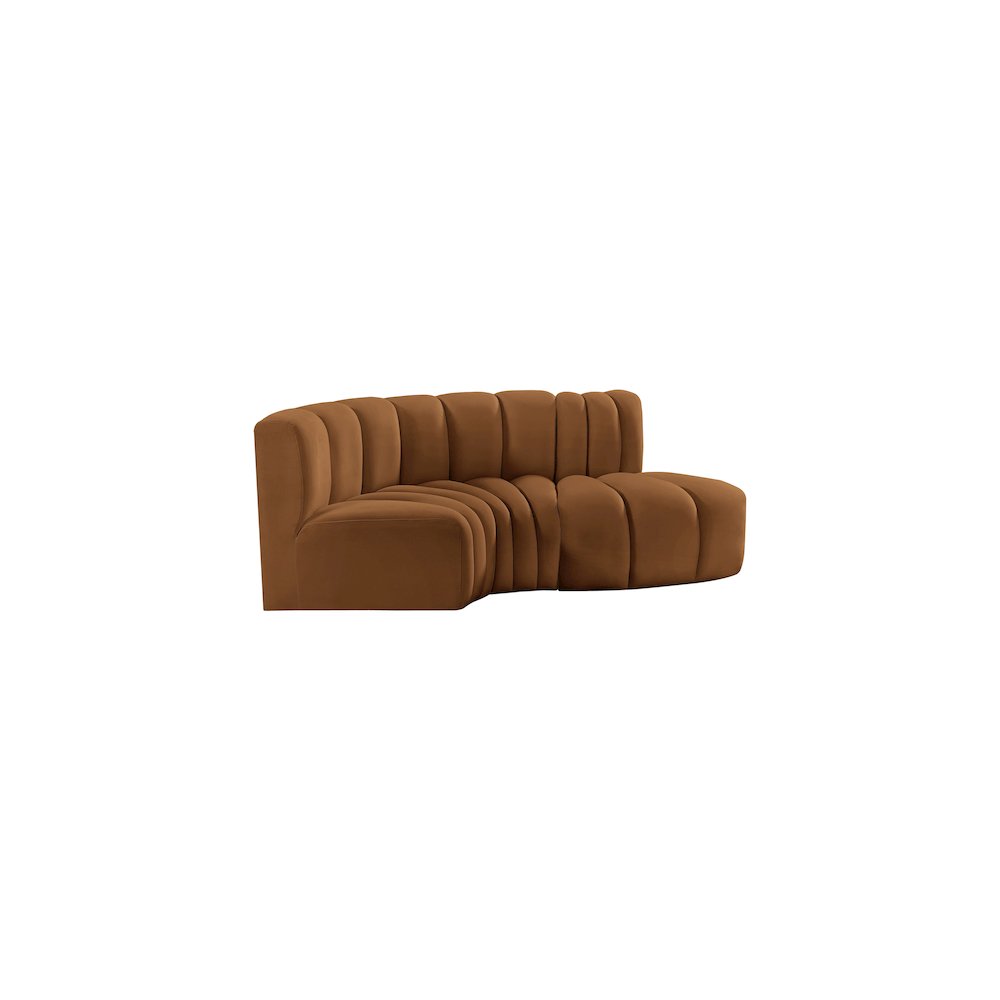 Arc Saddle Velvet Modular Sofa