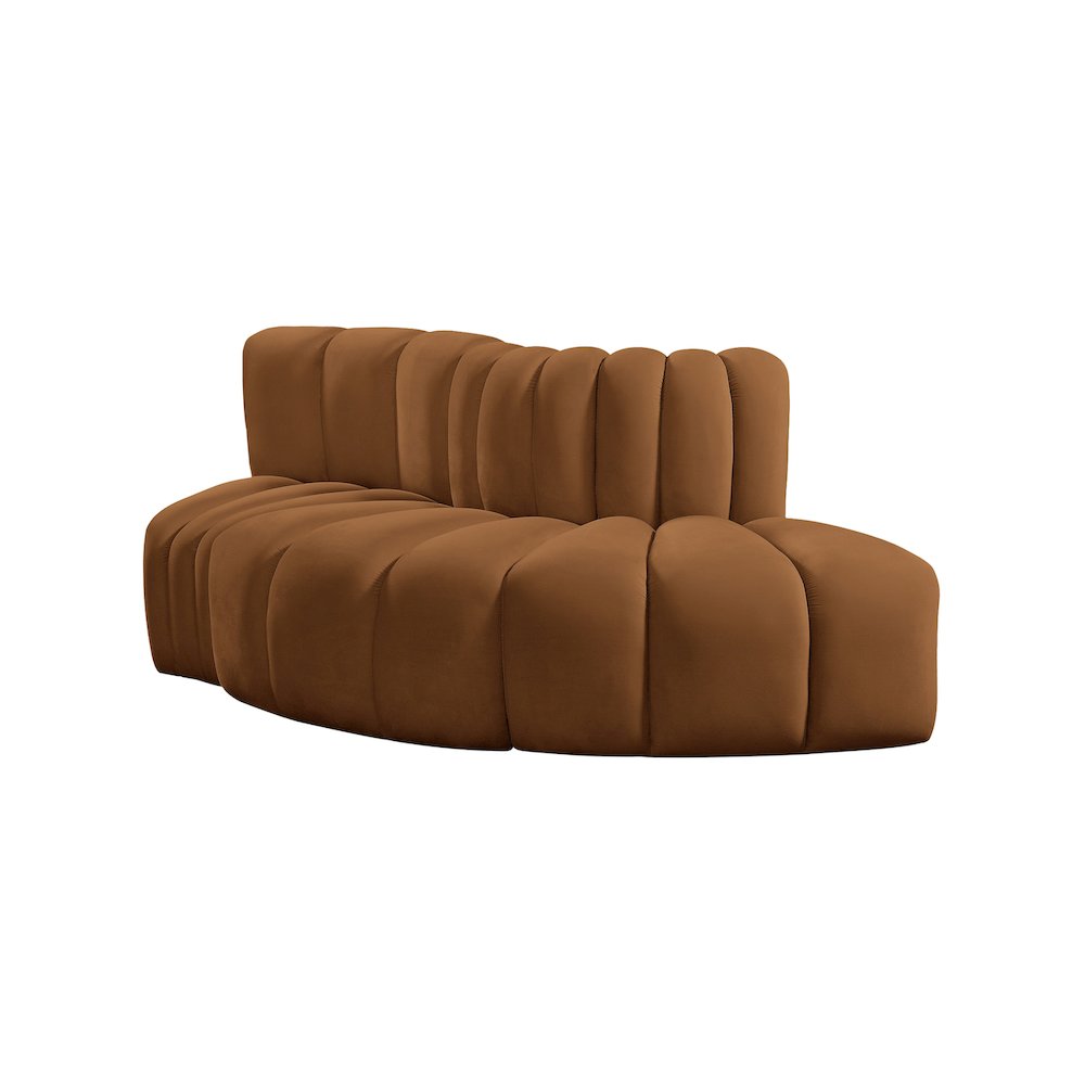Arc Saddle Velvet Modular Sofa