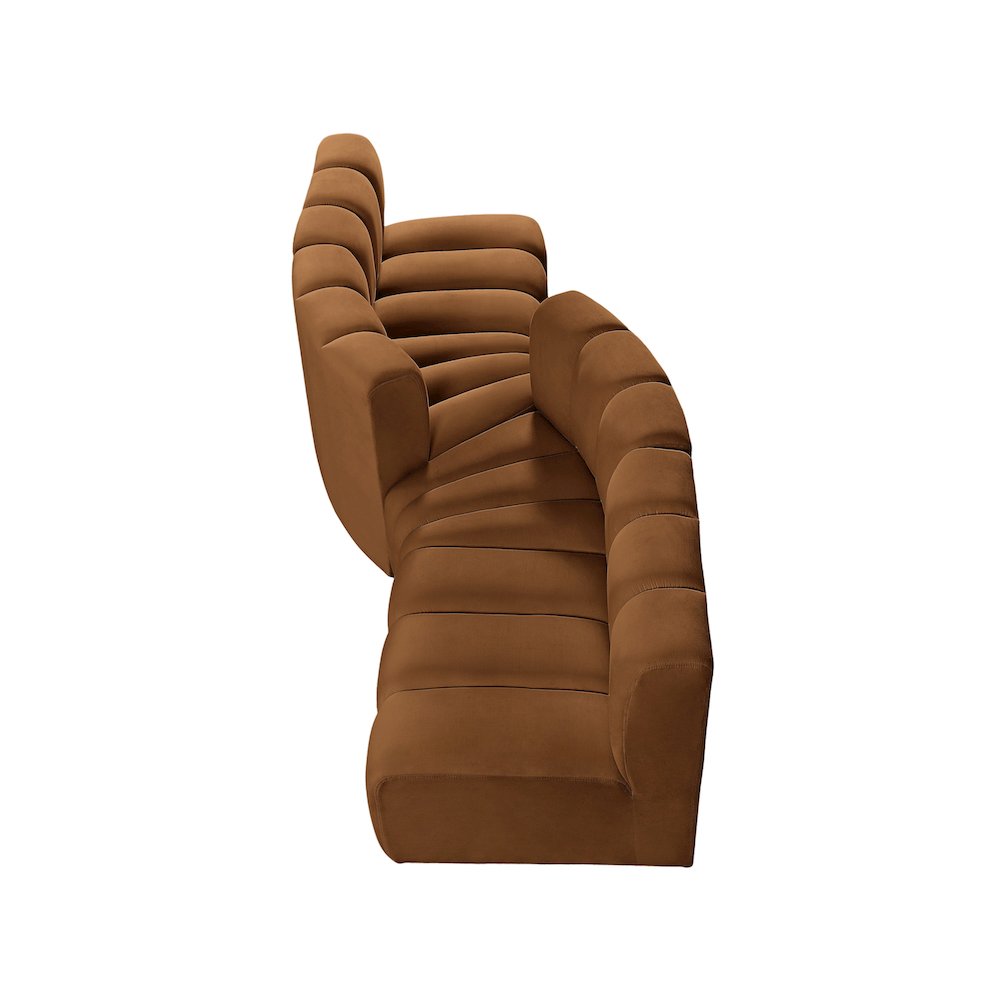 Arc Saddle Velvet Modular Sofa