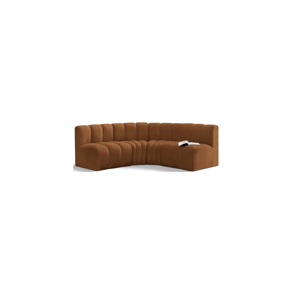 Arc Saddle Velvet Modular Sofa