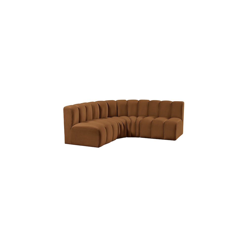 Arc Saddle Velvet Modular Sofa