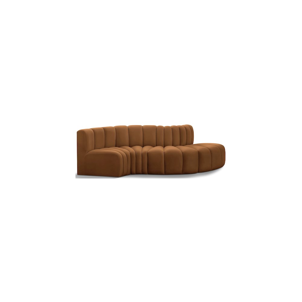 Arc Saddle Velvet Modular Sofa