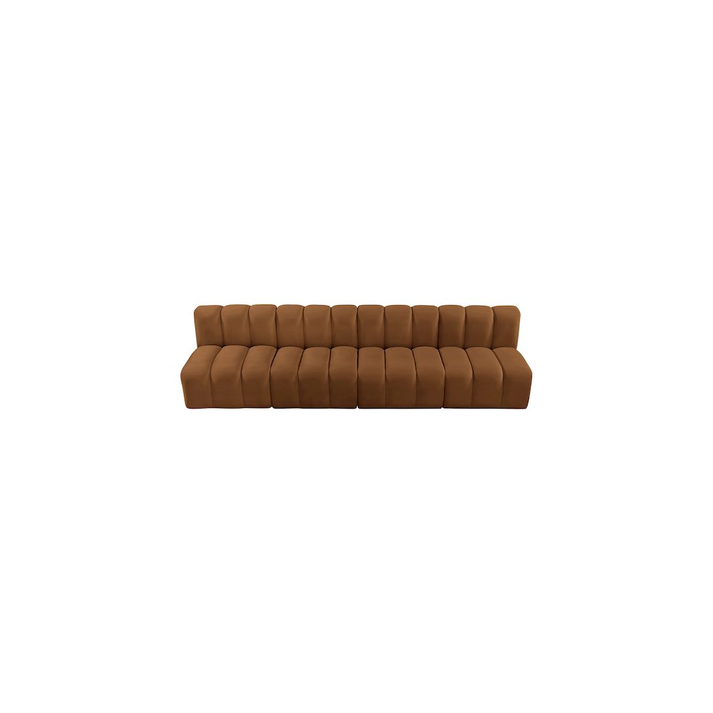 Arc Saddle Velvet Modular Sofa