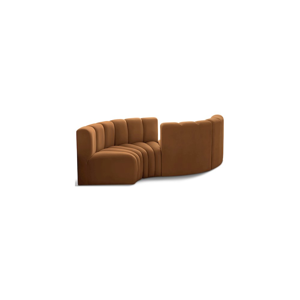 Arc Saddle Velvet Modular Sofa