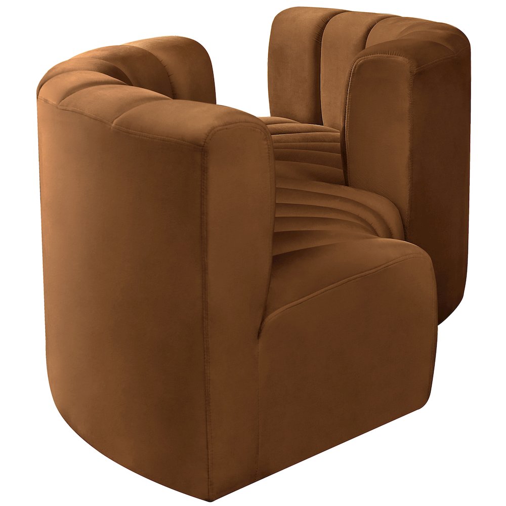 Arc Saddle Velvet Modular Sofa