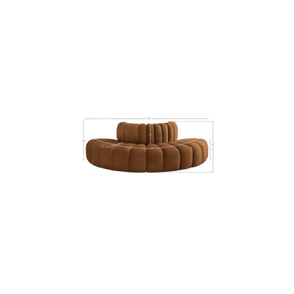 Arc Saddle Velvet Modular Sofa