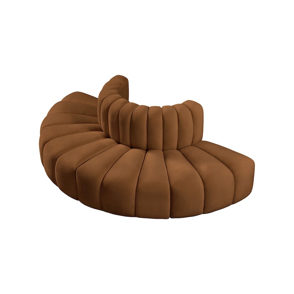 Arc Saddle Velvet Modular Sofa