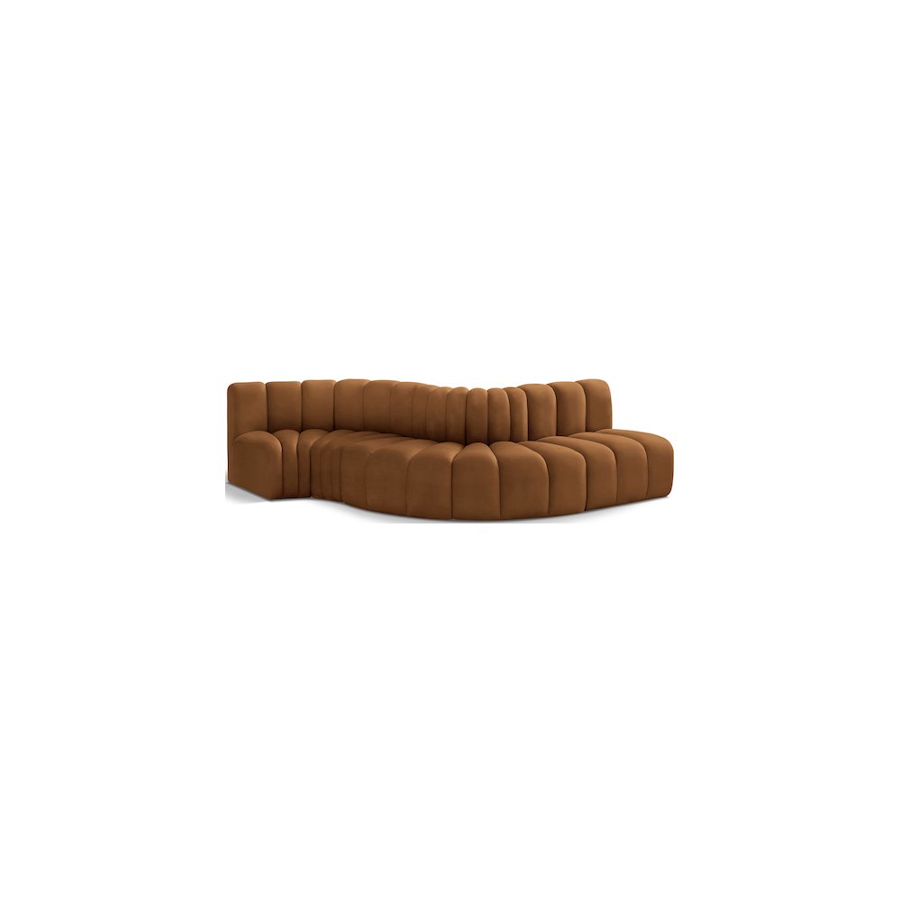 Arc Saddle Velvet Modular Sofa