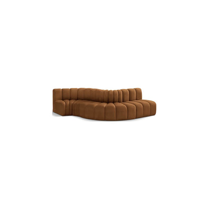Arc Saddle Velvet Modular Sofa