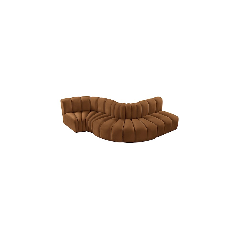 Arc Saddle Velvet Modular Sofa