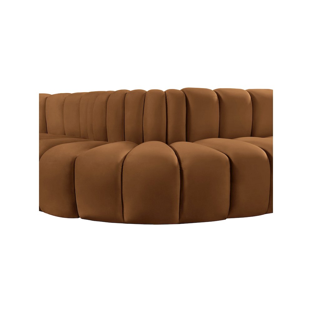 Arc Saddle Velvet Modular Sofa