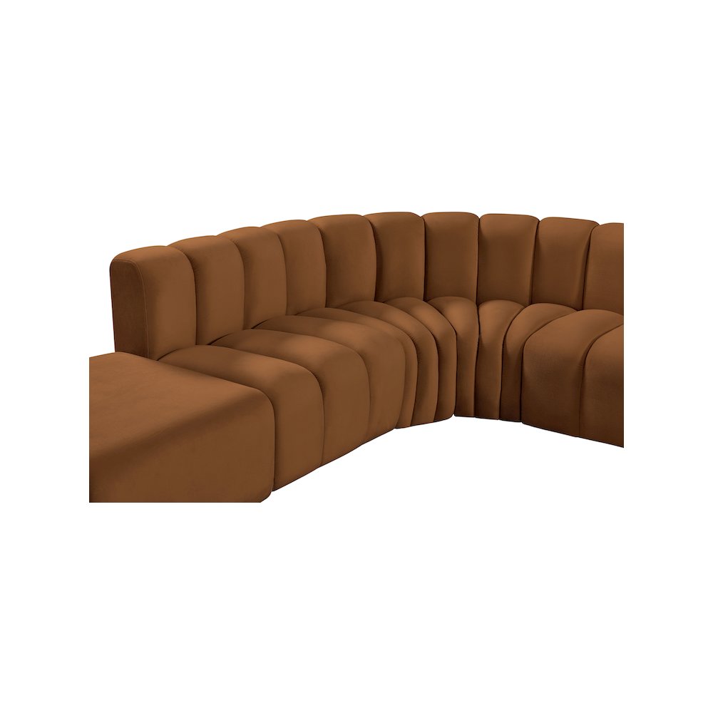 Arc Saddle Velvet Modular Sofa