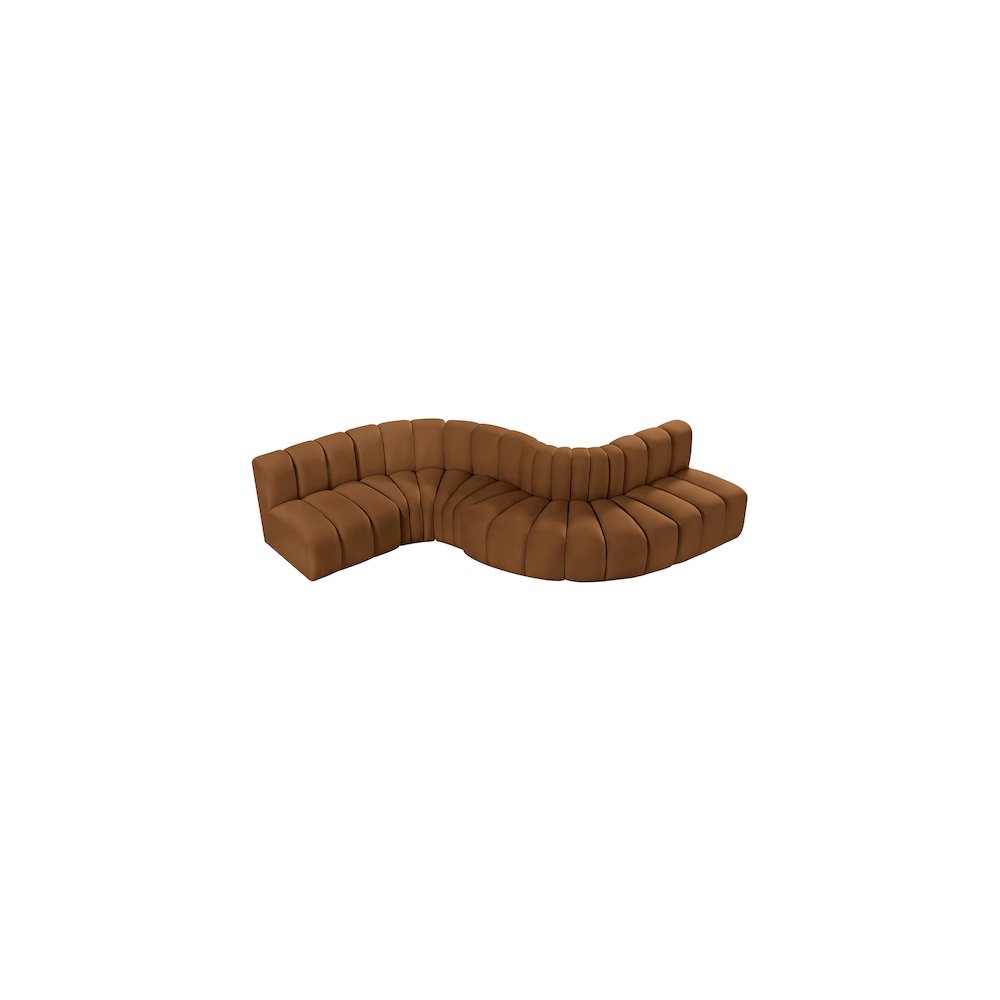 Arc Saddle Velvet Modular Sofa