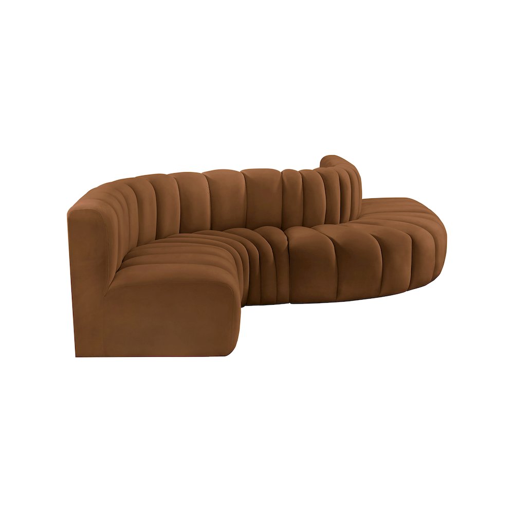 Arc Saddle Velvet Modular Sofa