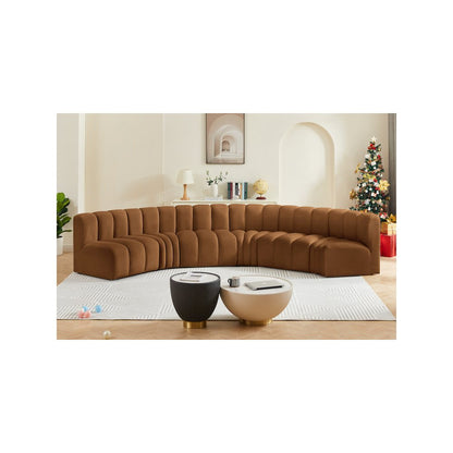 Arc Saddle Velvet Modular Sofa